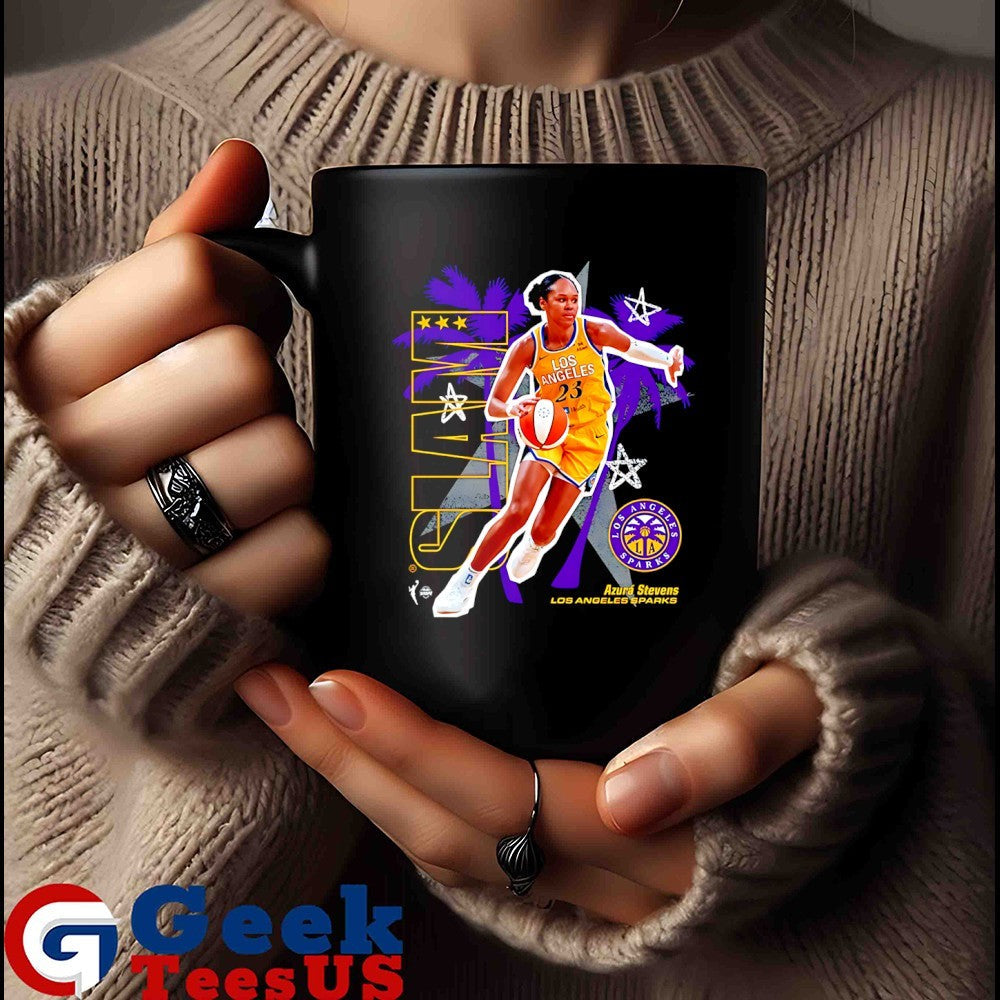 Azurá Stevens Los Angeles Sparks WNBA Slam shirt