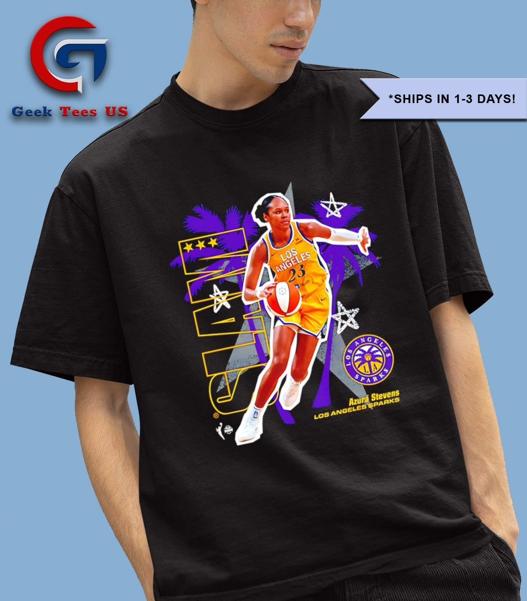 Azurá Stevens Los Angeles Sparks WNBA Slam shirt