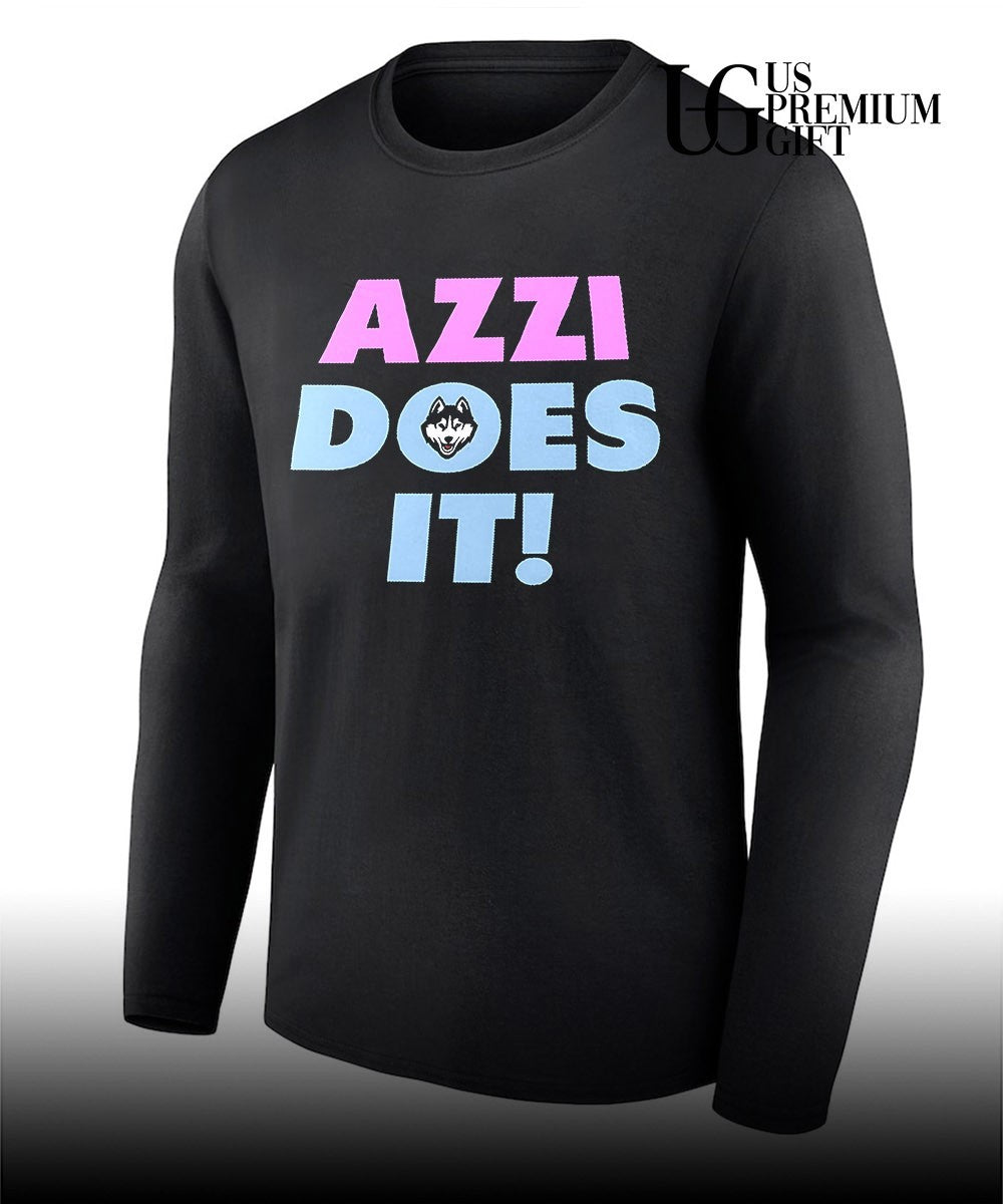Azzi Does It UConn Huskies logo shirt