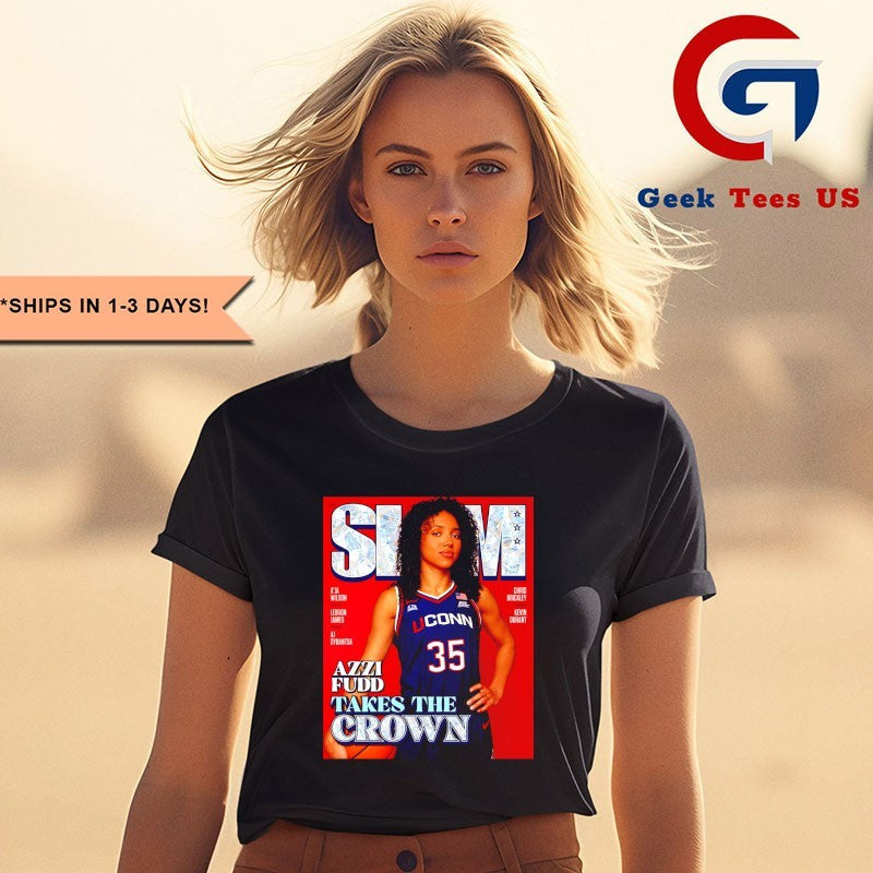 Azzi Fudd UConn Huskies WNBA Takes the Crown 2025 Final Four MOP Slam shirt