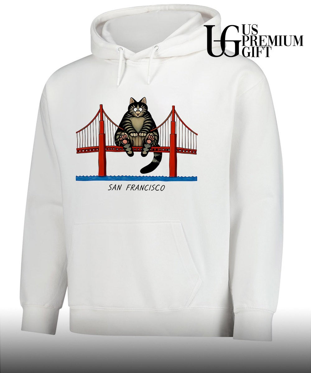 B. Kliban Cat San Francisco Bridge Ryan Gosling shirt
