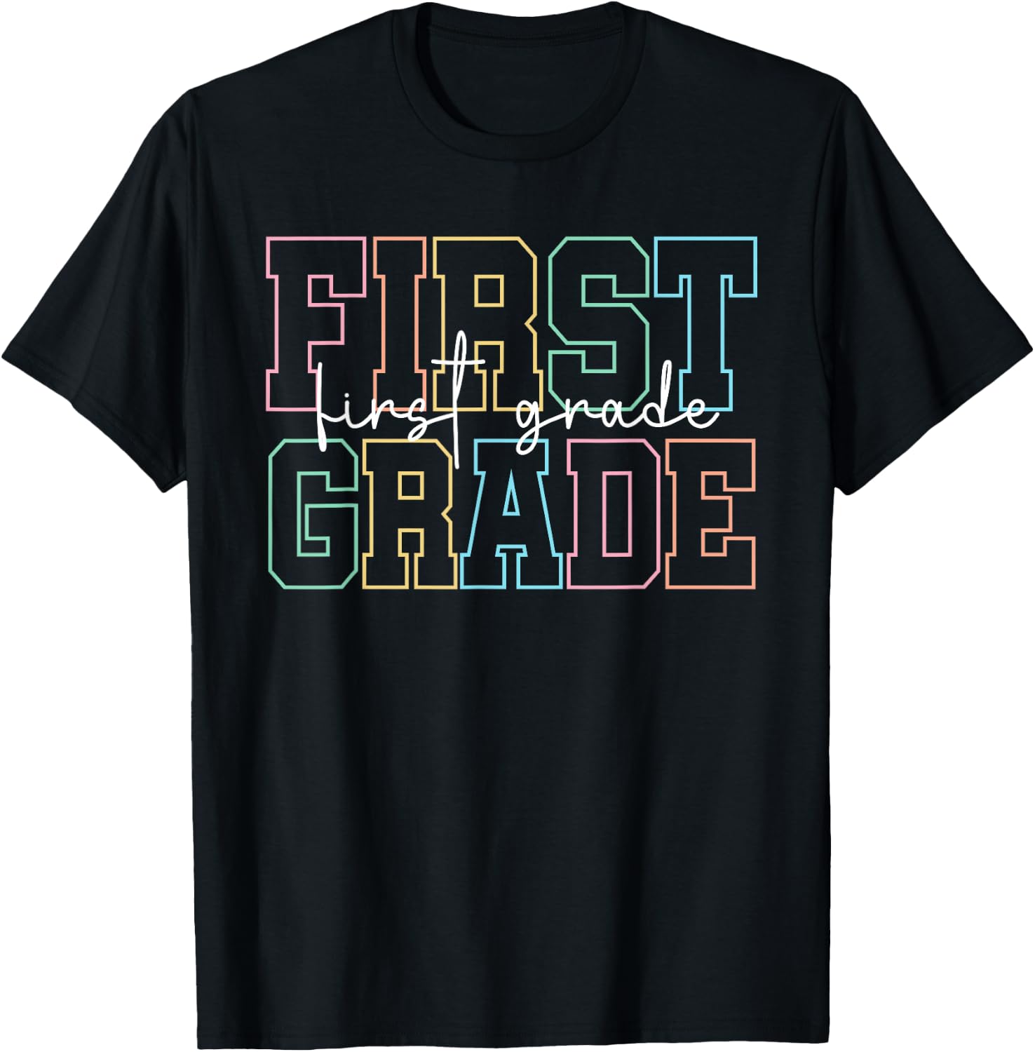 First Grade Funny Back to School Students Teachers Kids Girl T-Shirt