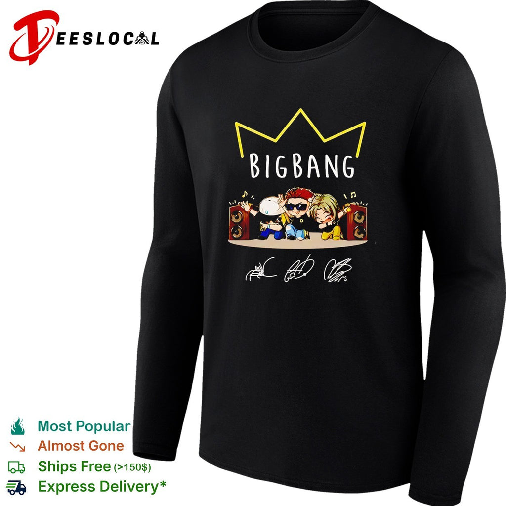 BIGBANG chibi portrait signature shirt