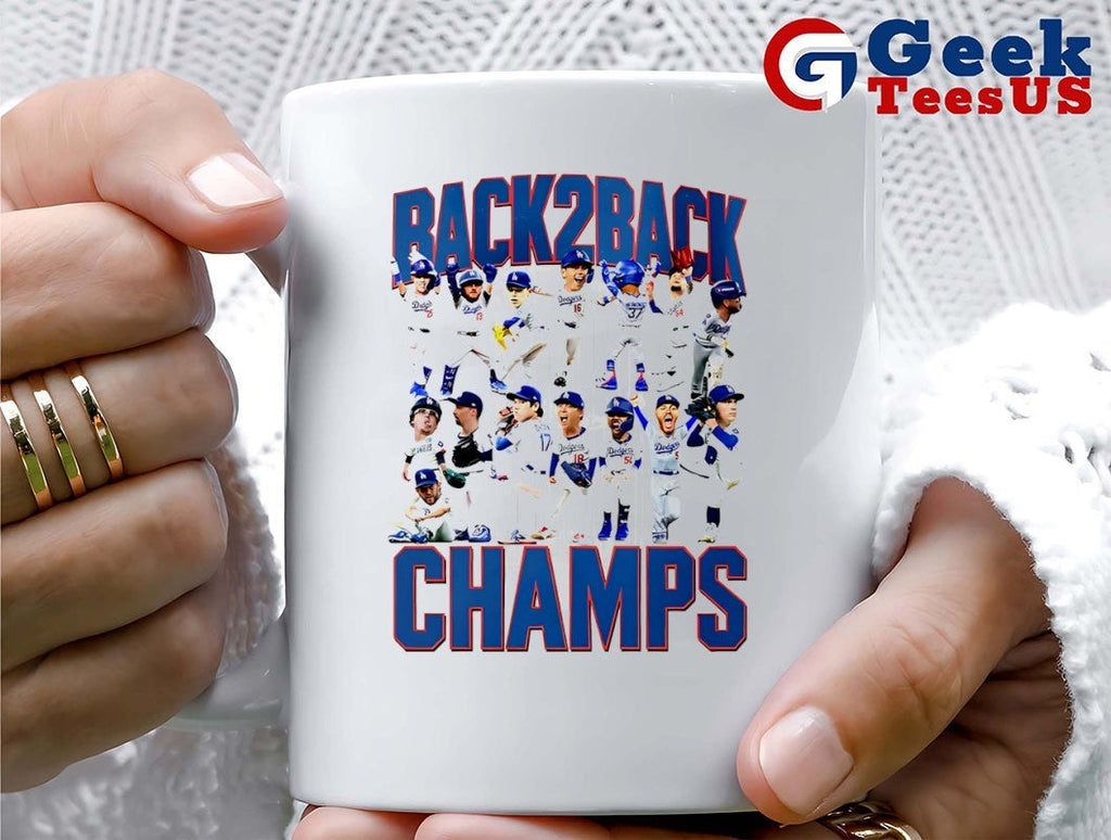 Back 2 Back Los Angeles Dodgers baseball 2025 caricature shirt