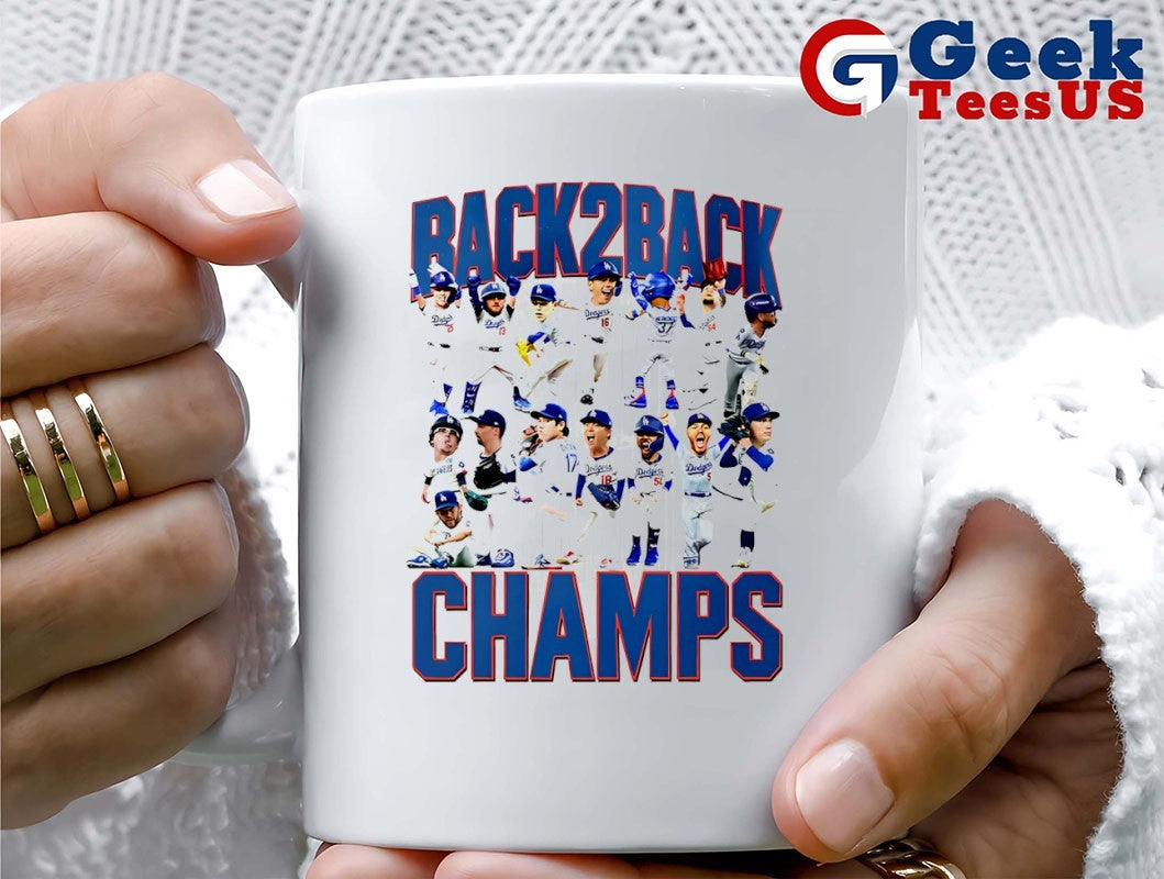 Back 2 Back Los Angeles Dodgers baseball 2025 caricature shirt