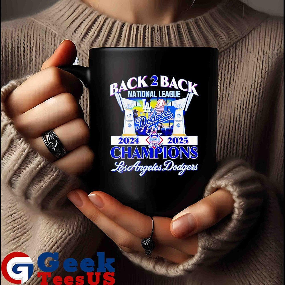 Back 2 Back National League 2024-2025 Champions Los Angeles Dodgers MLB trophy shirt