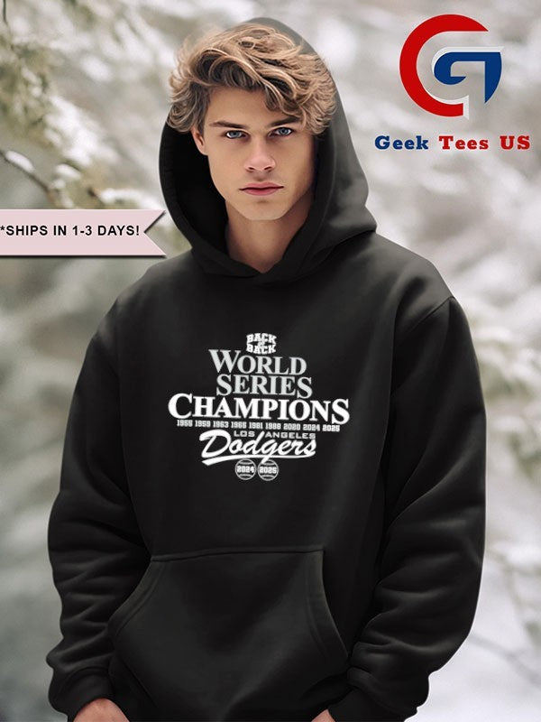 Back 2 back World Series Champions 9X Los Angeles Dodgers baseball 2024-2025 shirt