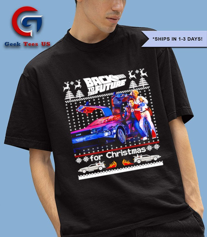 Back To The Future ugly Christmas shirt