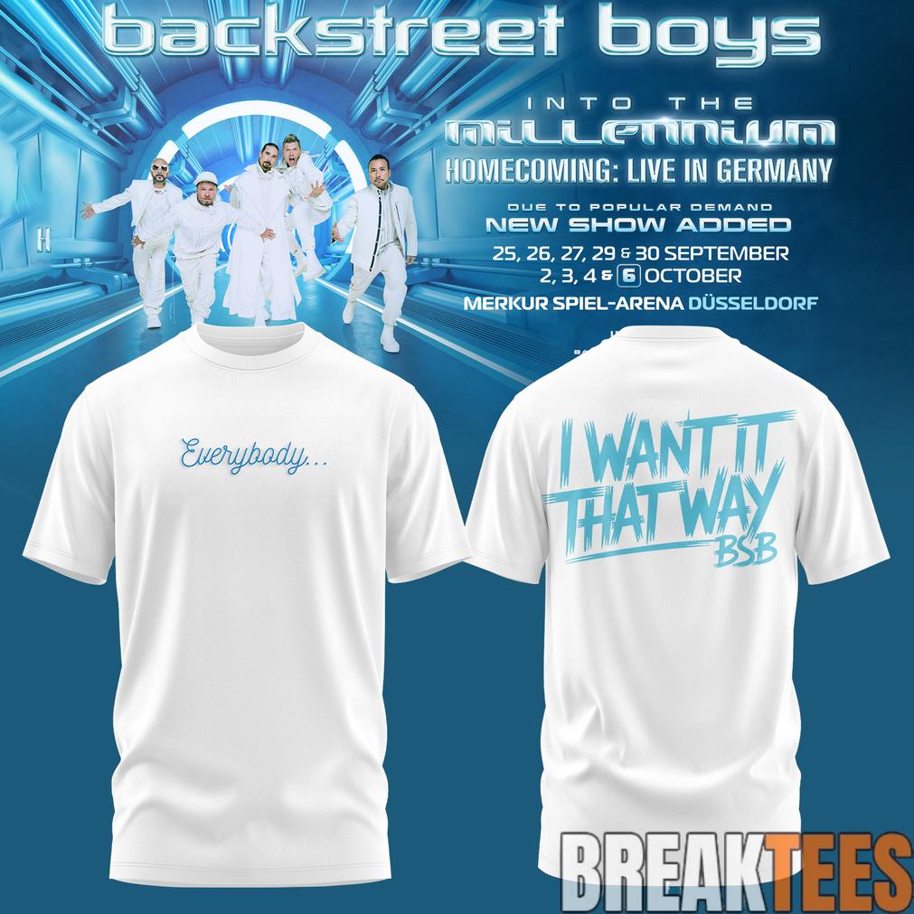 Backstreet Boys Into The Millennium – Homecoming Live in Germany Limited Shirt