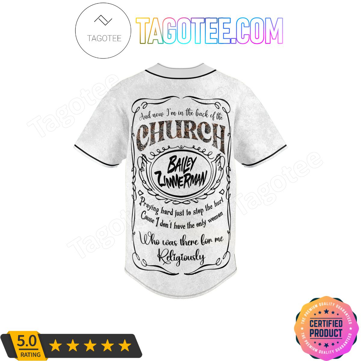 Bailey Zimmerman Religiously Baseball Jersey