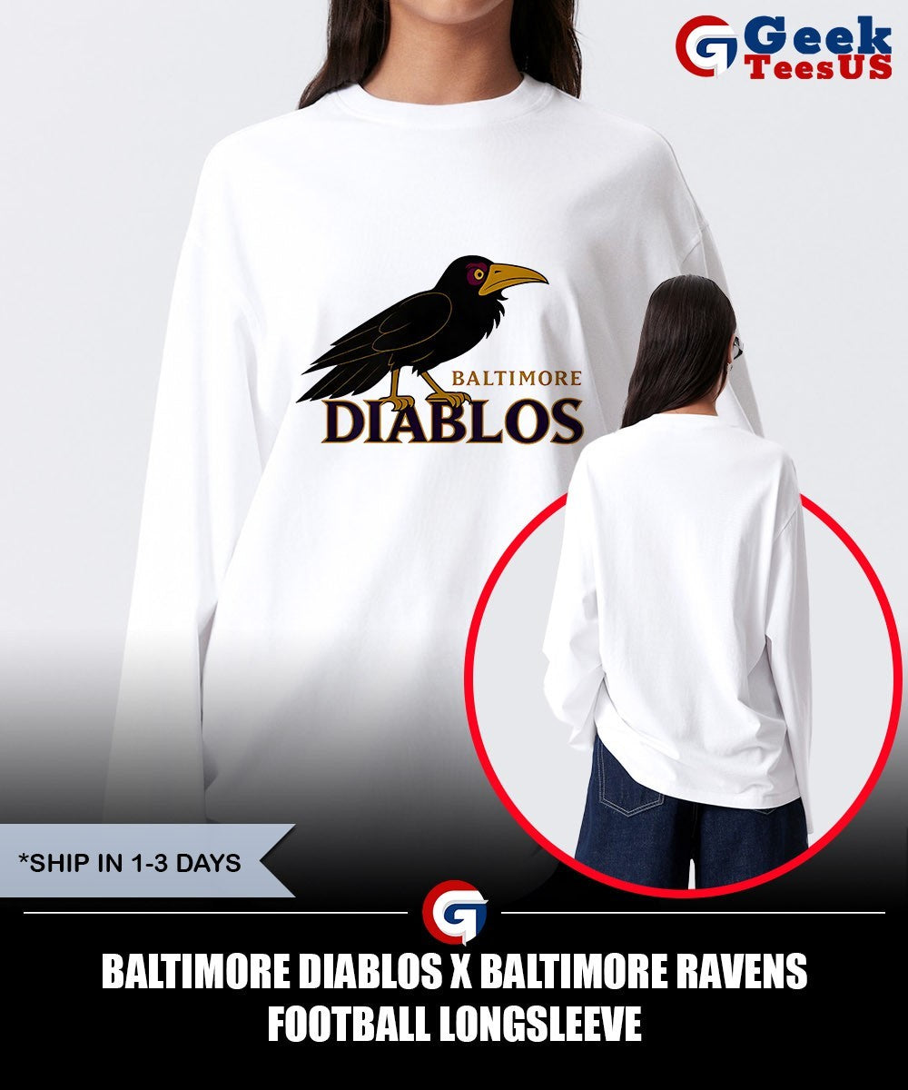 Baltimore Diablos X Baltimore Ravens football shirt