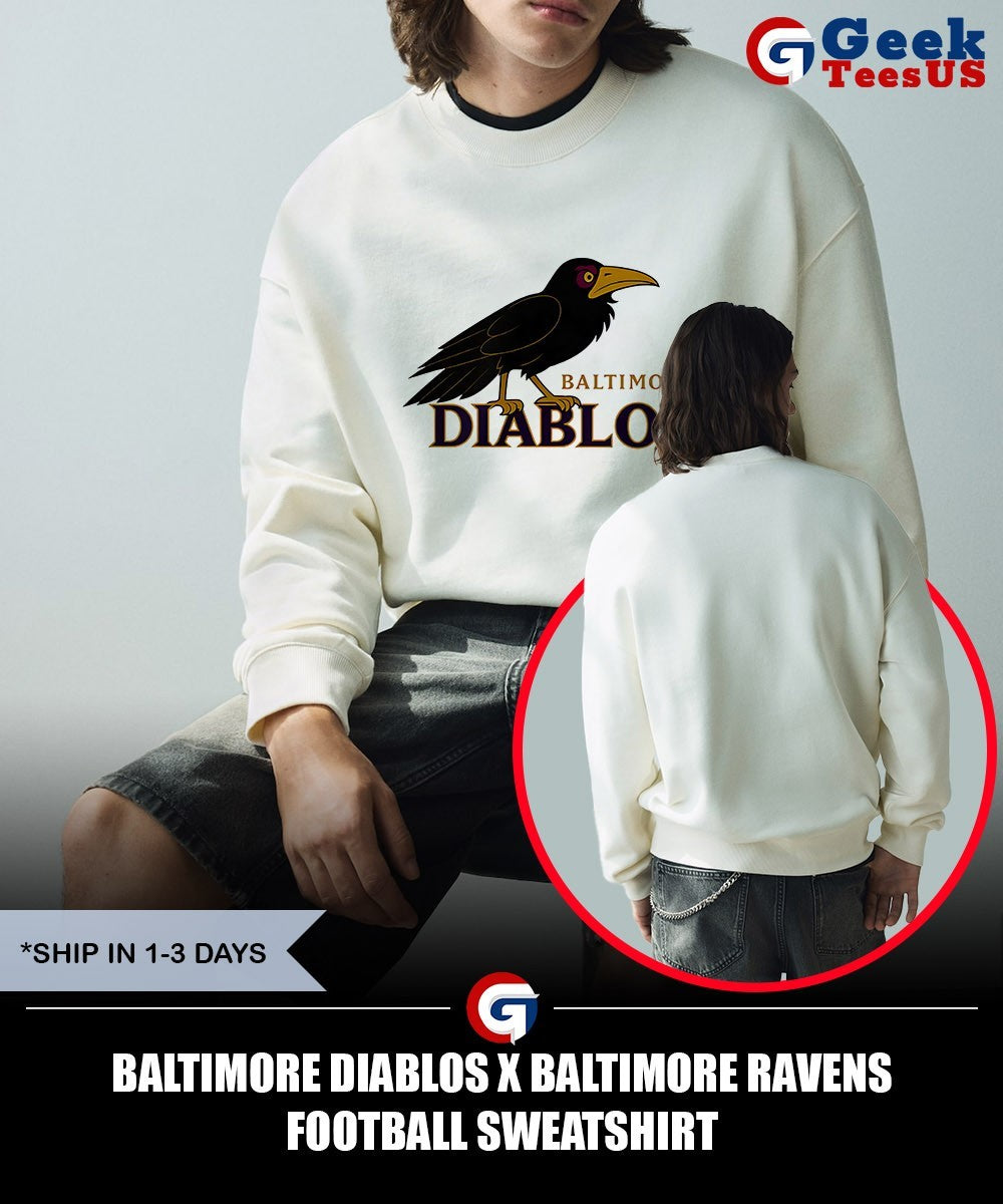 Baltimore Diablos X Baltimore Ravens football shirt