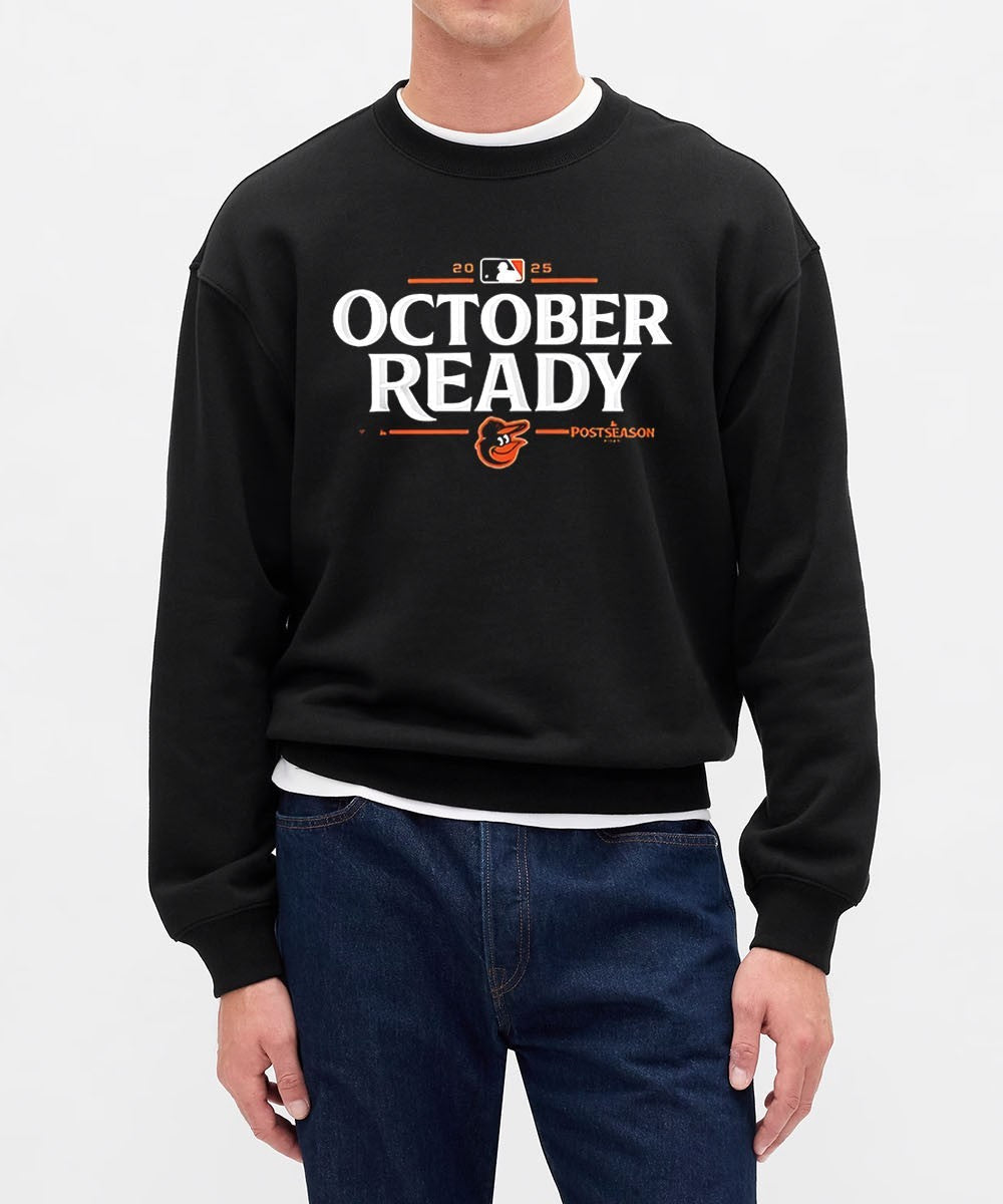 Baltimore Orioles 2025 October Ready MLB Postseason logo shirt