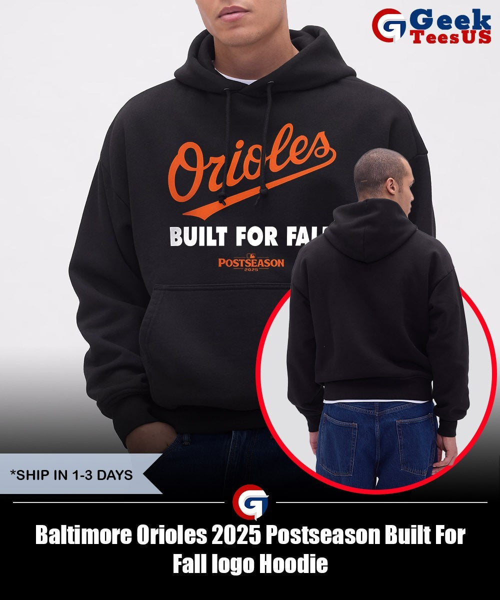 Baltimore Orioles 2025 Postseason Built For Fall logo shirt