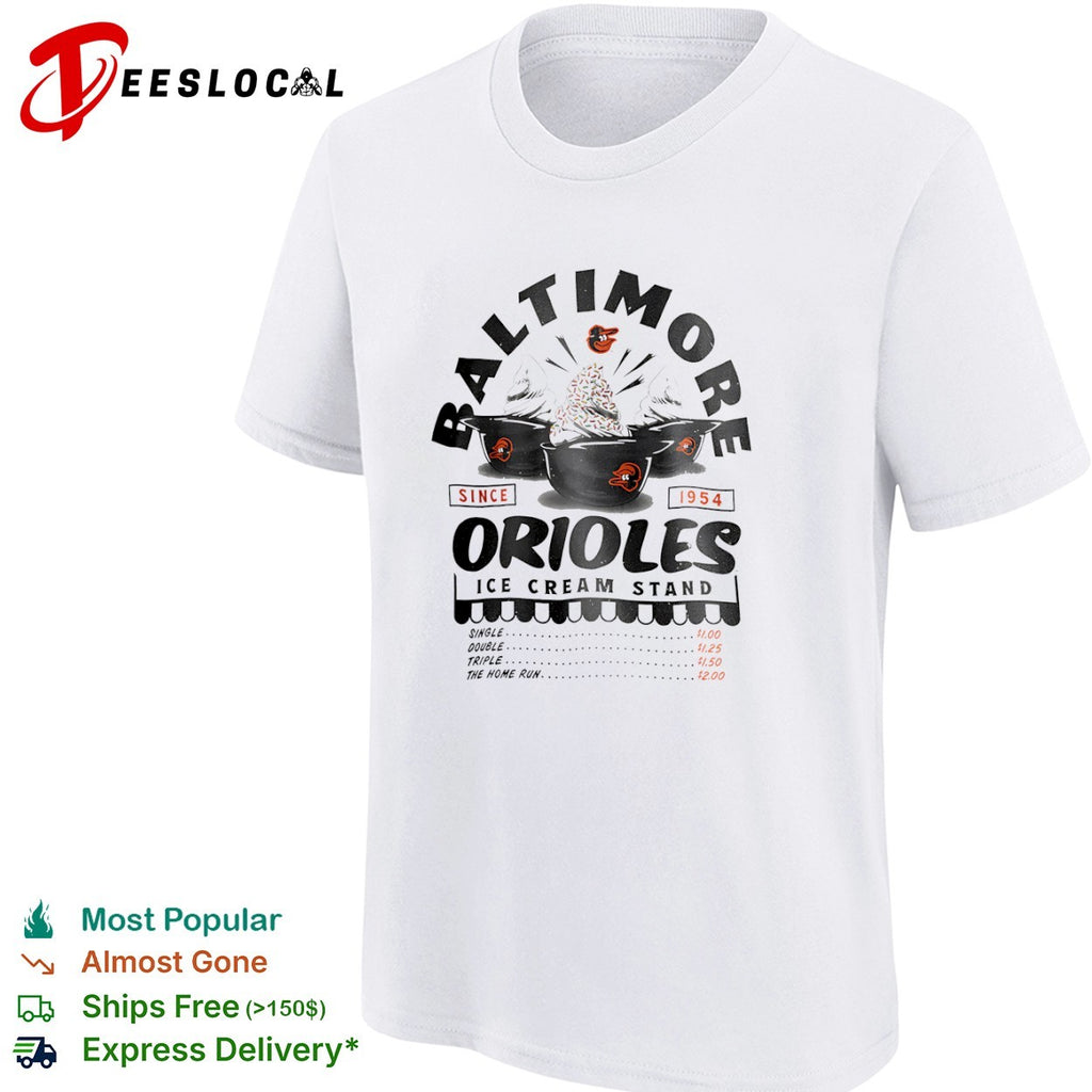 Baltimore Orioles Since 1954 Ice Cream Stand shirt