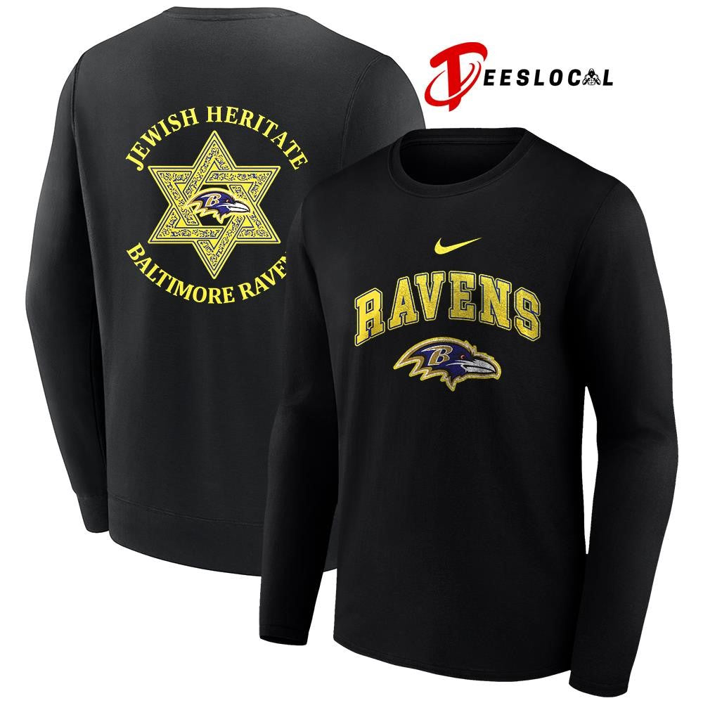 Baltimore Ravens Jewish heritage logo shirt