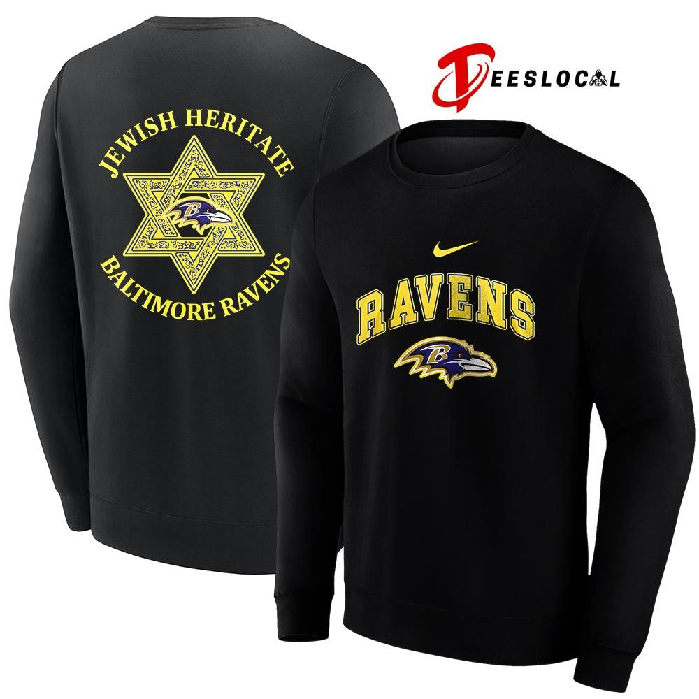 Baltimore Ravens Jewish heritage logo shirt