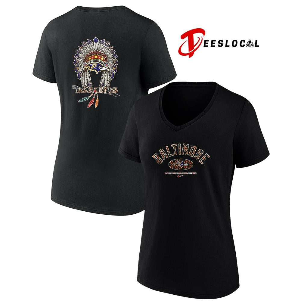 Baltimore Ravens x Native American heritage month logo shirt