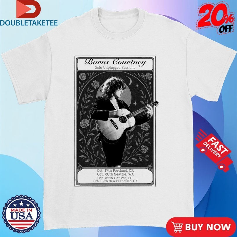 Barns Courtney Solo Unplugged Sessions 2025 Oct Tour Guitar Shirts