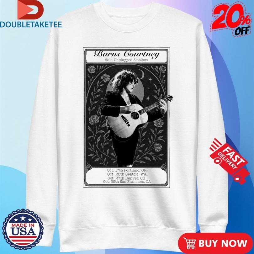 Barns Courtney Solo Unplugged Sessions 2025 Oct Tour Guitar Shirts