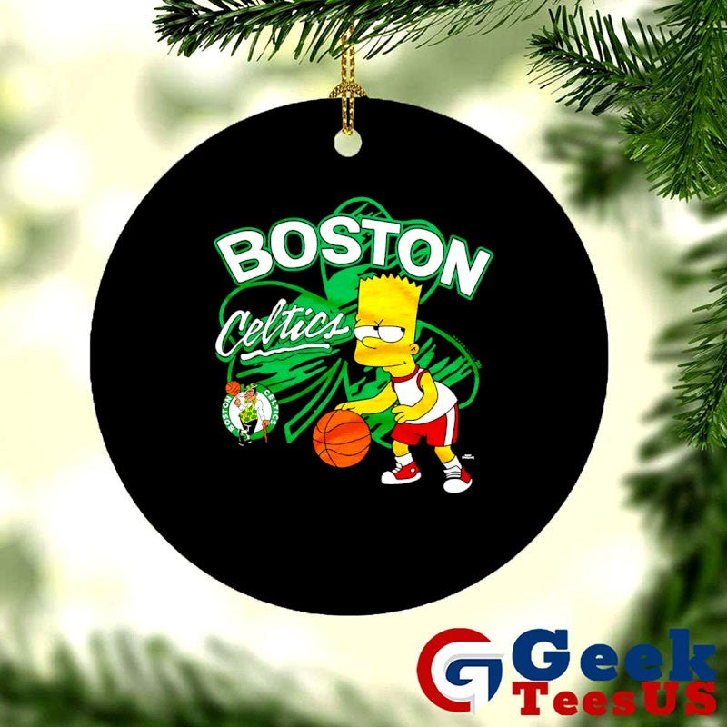 Bart Simpsons Boston Celtics NBA cartoon shirt