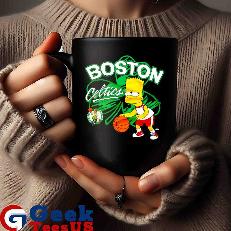 Bart Simpsons Boston Celtics NBA cartoon shirt