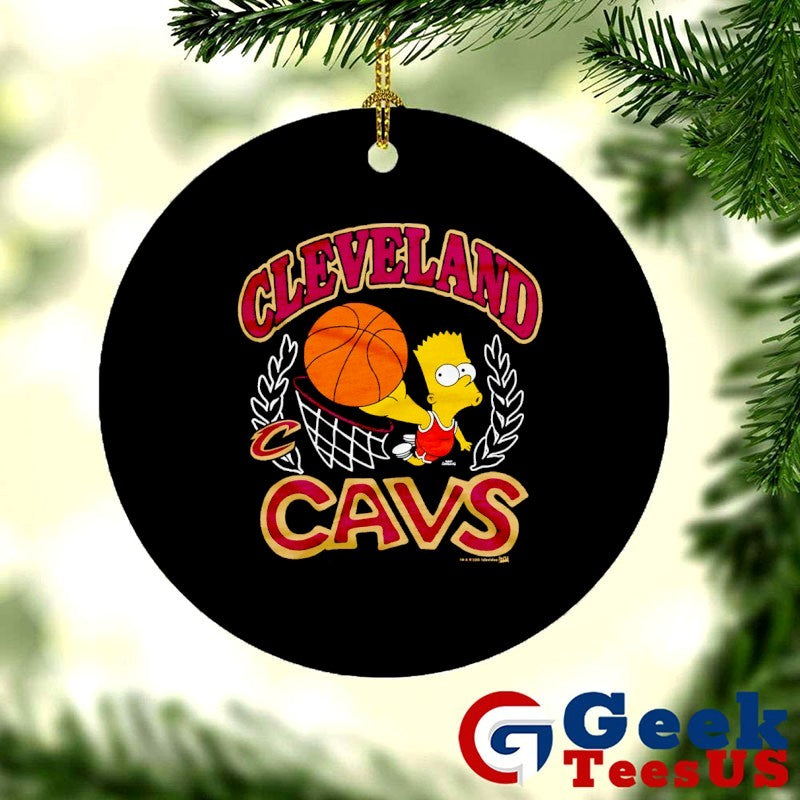 Bart Simpsons Cleveland Cavaliers NBA cartoon shirt