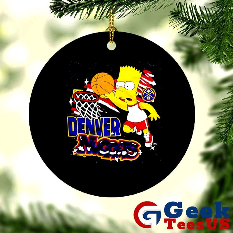 Bart Simpsons Denver Nuggets NBA cartoon shirt