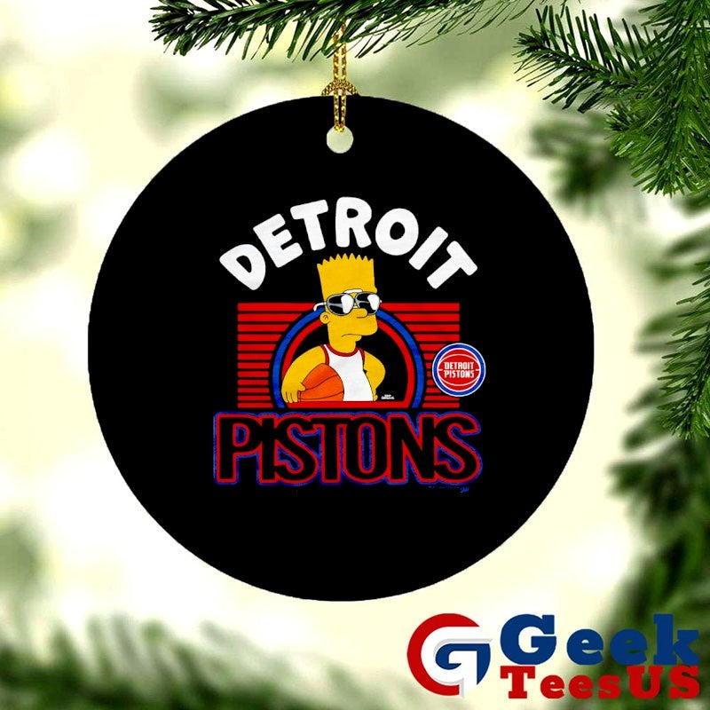 Bart Simpsons Detroit Pistons NBA cartoon shirt