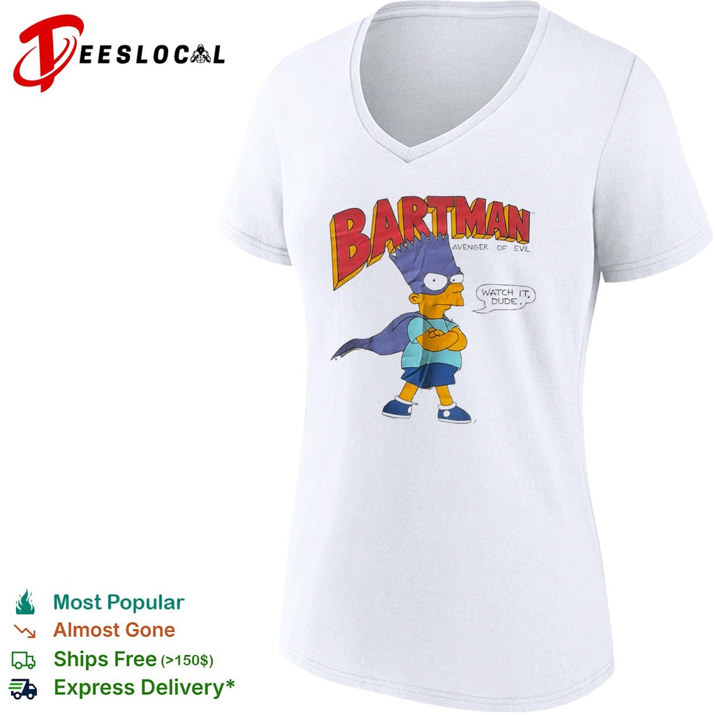 Bartman Avenger of Evil Watch It Dude The Simpsons shirt