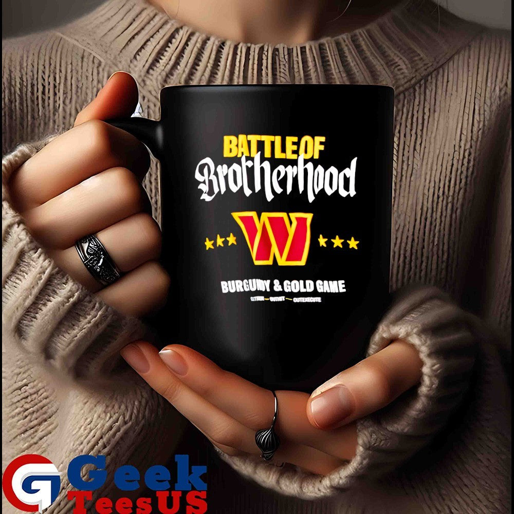 Battle of Brotherhood Washington Commanders Burgundy and Gold Game shirt