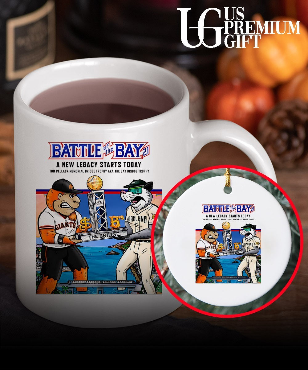 Battle of the Bay San Francisco Giants vs Oakland Athletics baseball mascot shirt