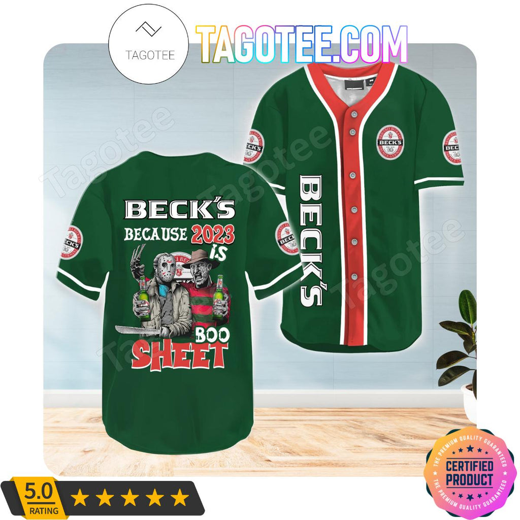 Beck’s Freddy And Jason 2023 Boo Sheet Jerseys