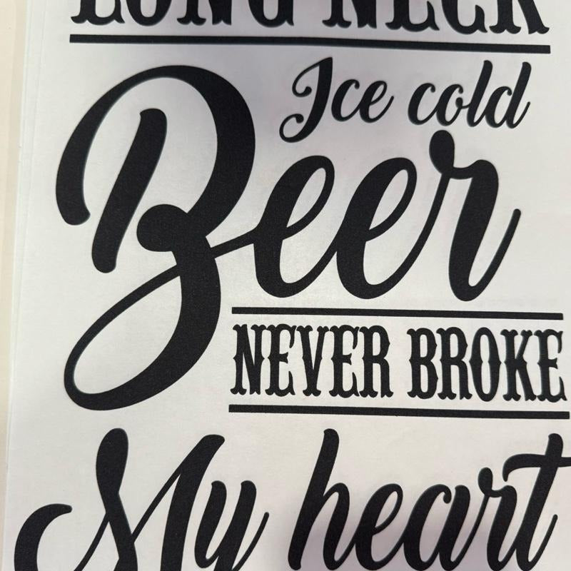 "Beer Never Broke My Heart" Graphic T-Shirt