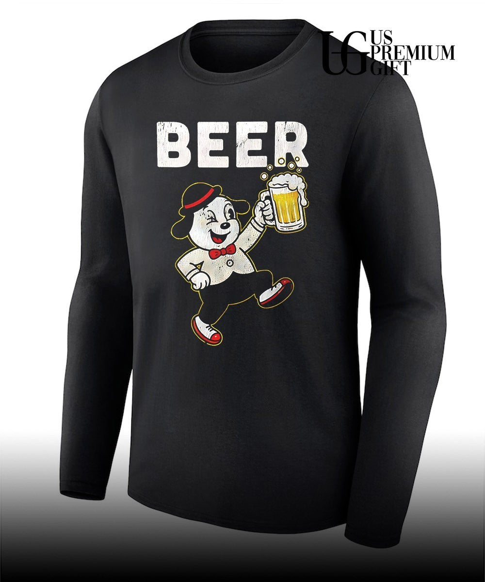 Beer mascot retro vintage graphic shirt