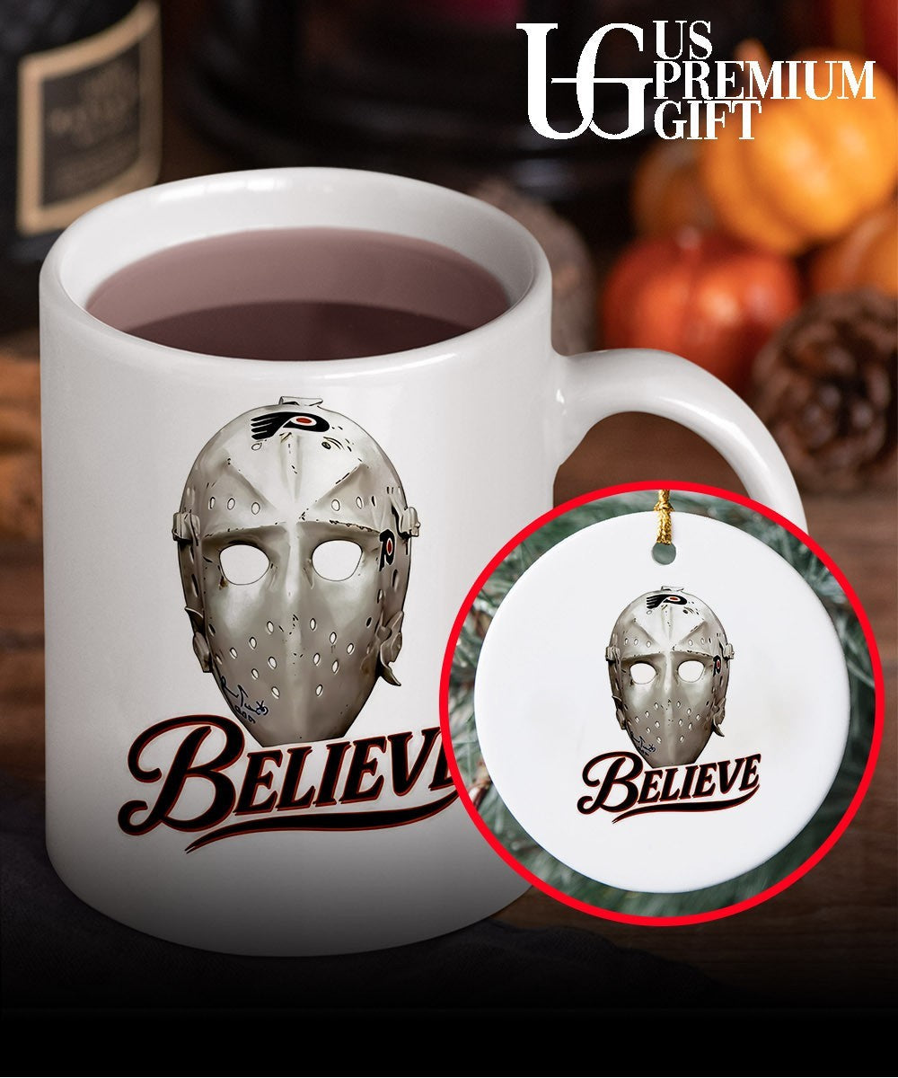 Believe Mask Philadelphia Flyers hockey shirt
