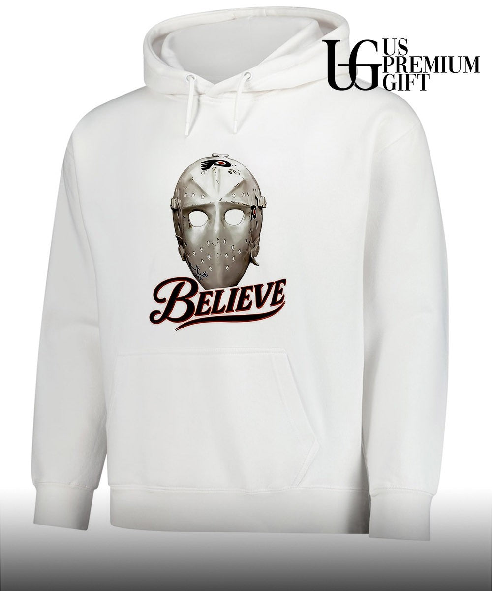 Believe Mask Philadelphia Flyers hockey shirt