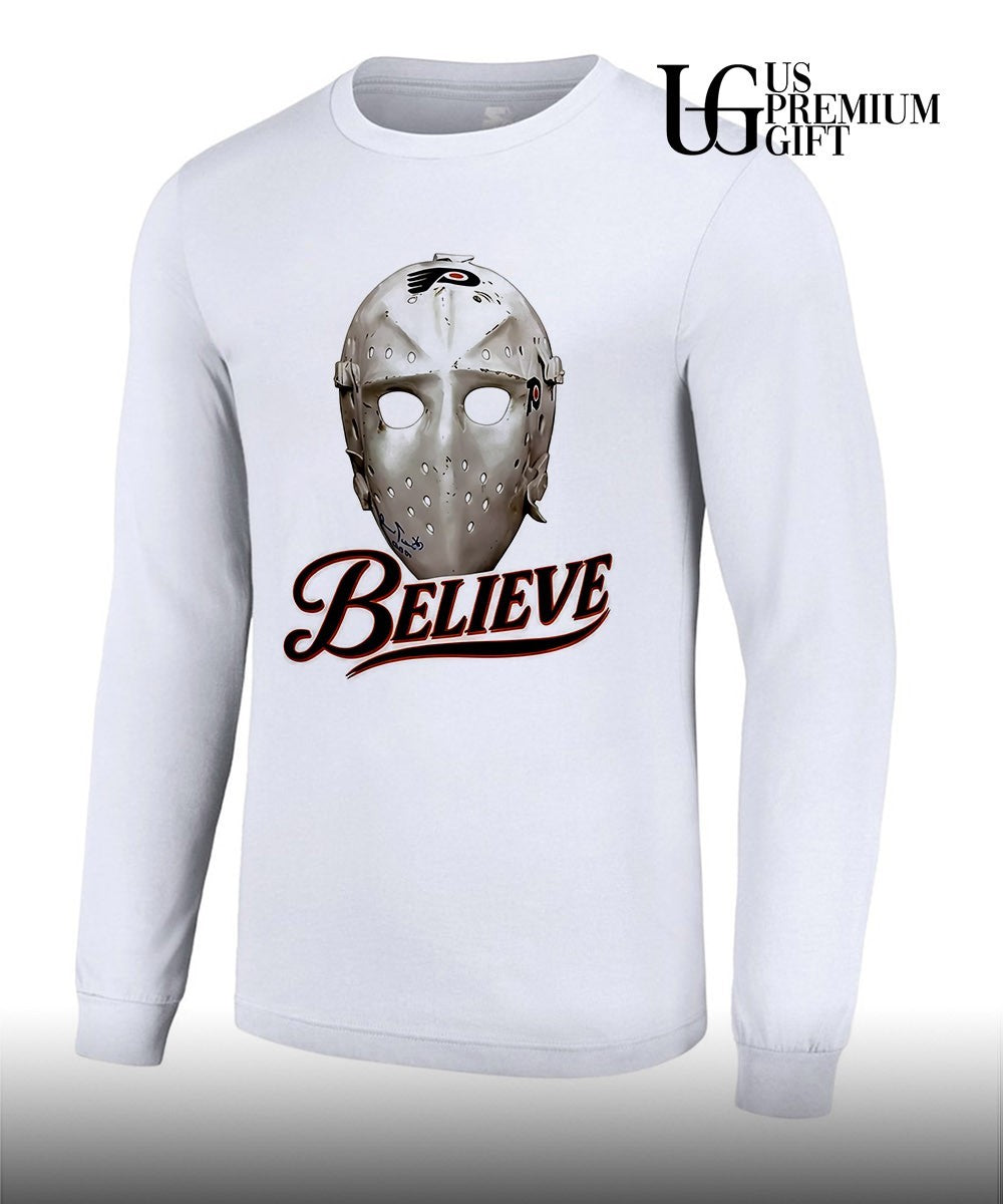 Believe Mask Philadelphia Flyers hockey shirt