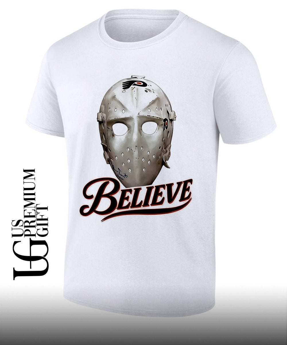 Believe Mask Philadelphia Flyers hockey shirt
