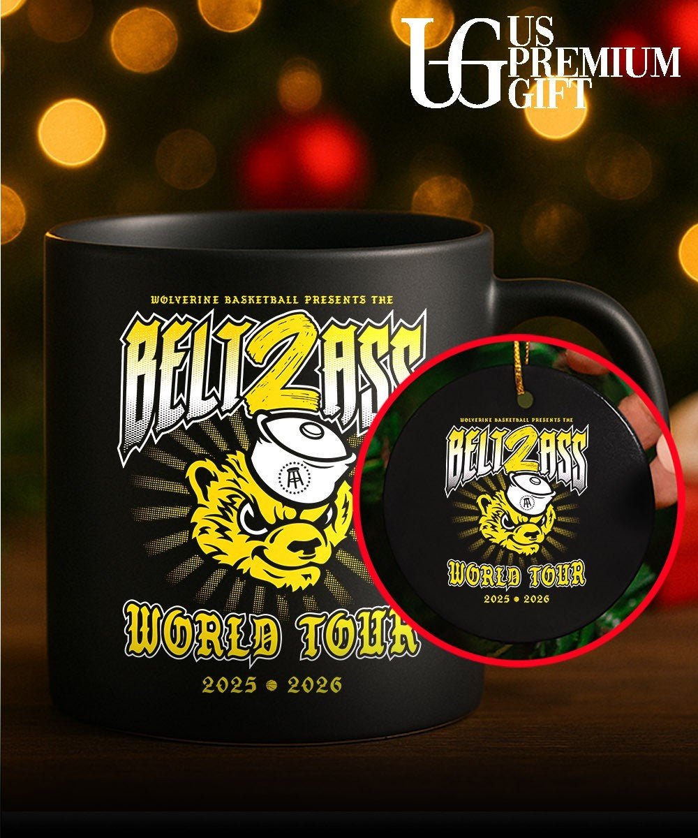 Belt2ass World Tour Michigan Wolverine Men’s Basketball 2025-2026 shirt