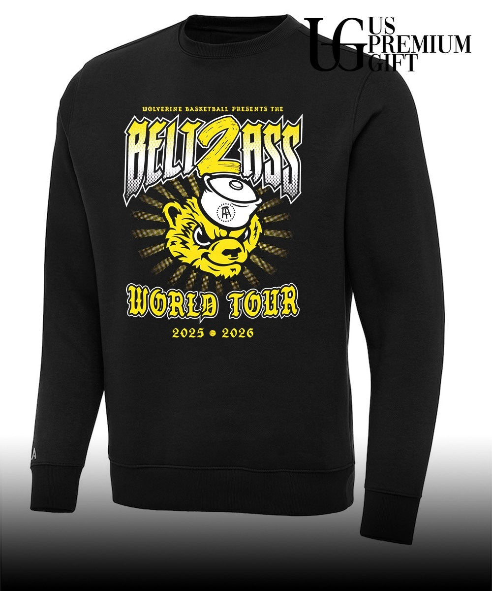 Belt2ass World Tour Michigan Wolverine Men’s Basketball 2025-2026 shirt