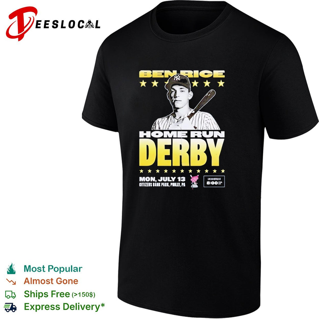 Ben Rice Home Run Derby July 13 Citizens Bank Park shirt
