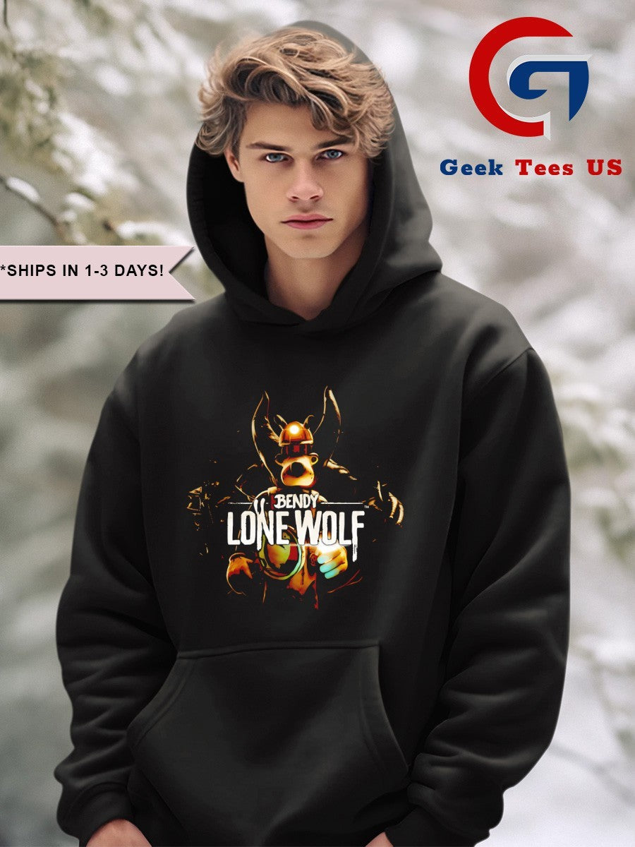 Bendy lone wolf cartoon shirt