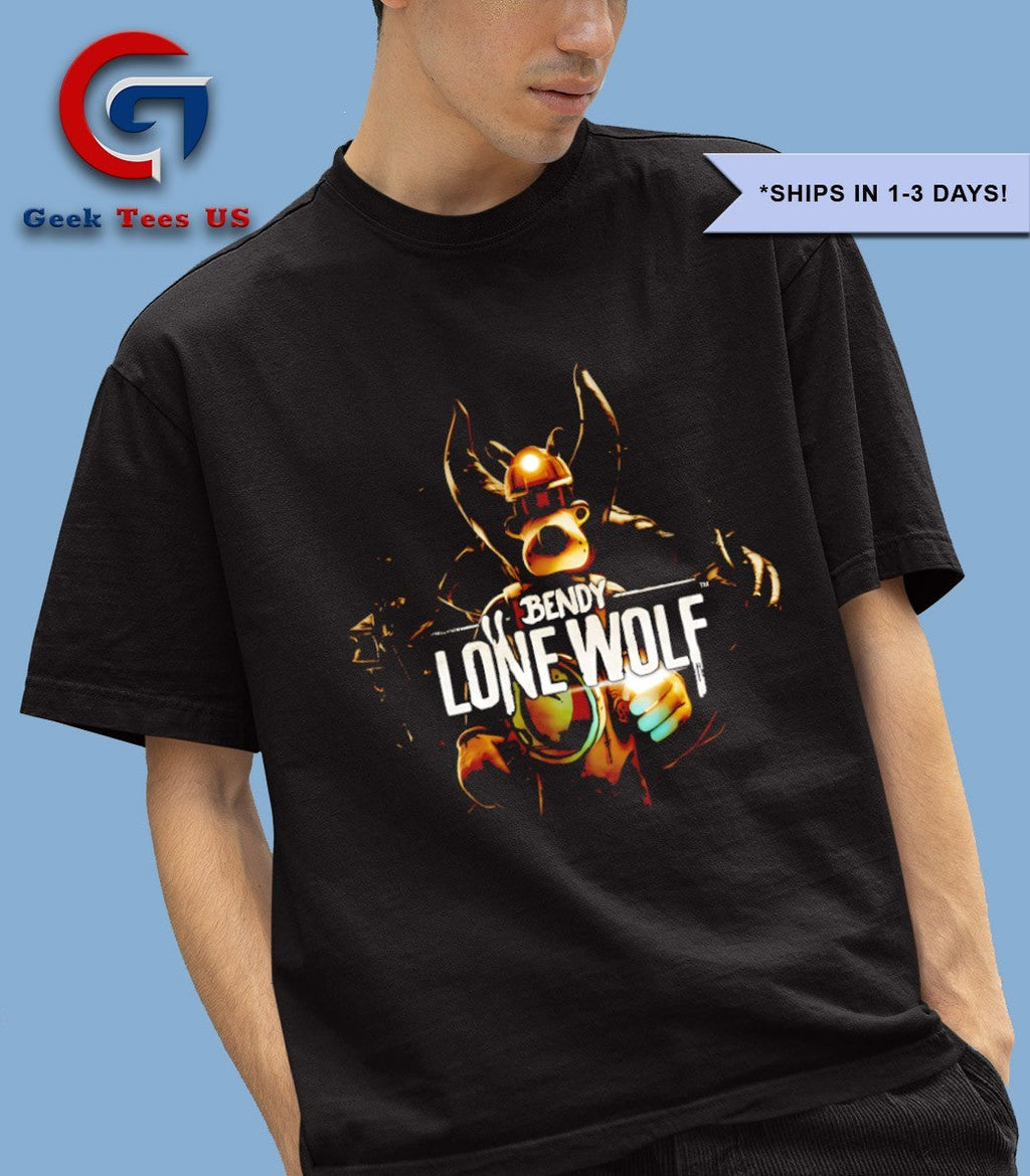 Bendy lone wolf cartoon shirt
