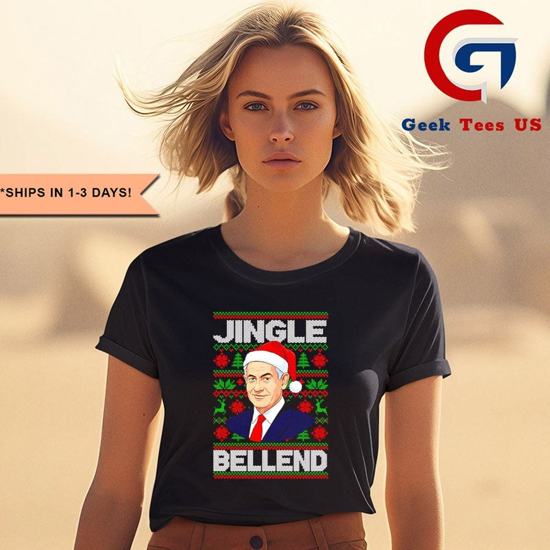 Benjamin Netanyahu Jingle Bell End ugly Christmas 2025 shirt
