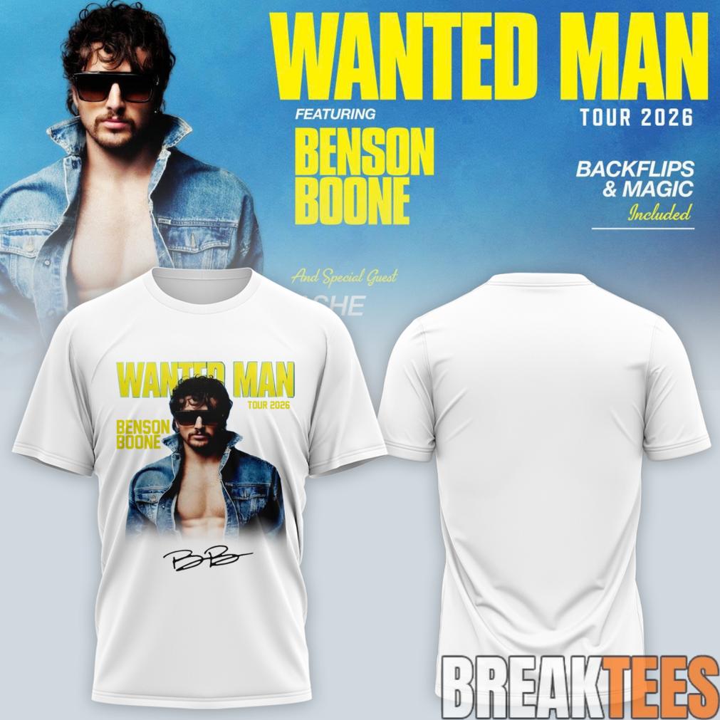 Benson Boone Wanted Man signed 2D Shirt