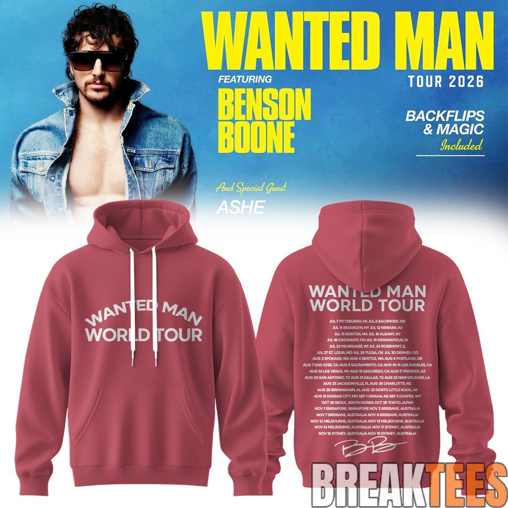 Benson Boone Wanted Man signed Hoodie