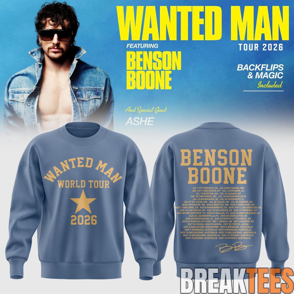 Benson Boone Wanted Man signed Sweatshirt