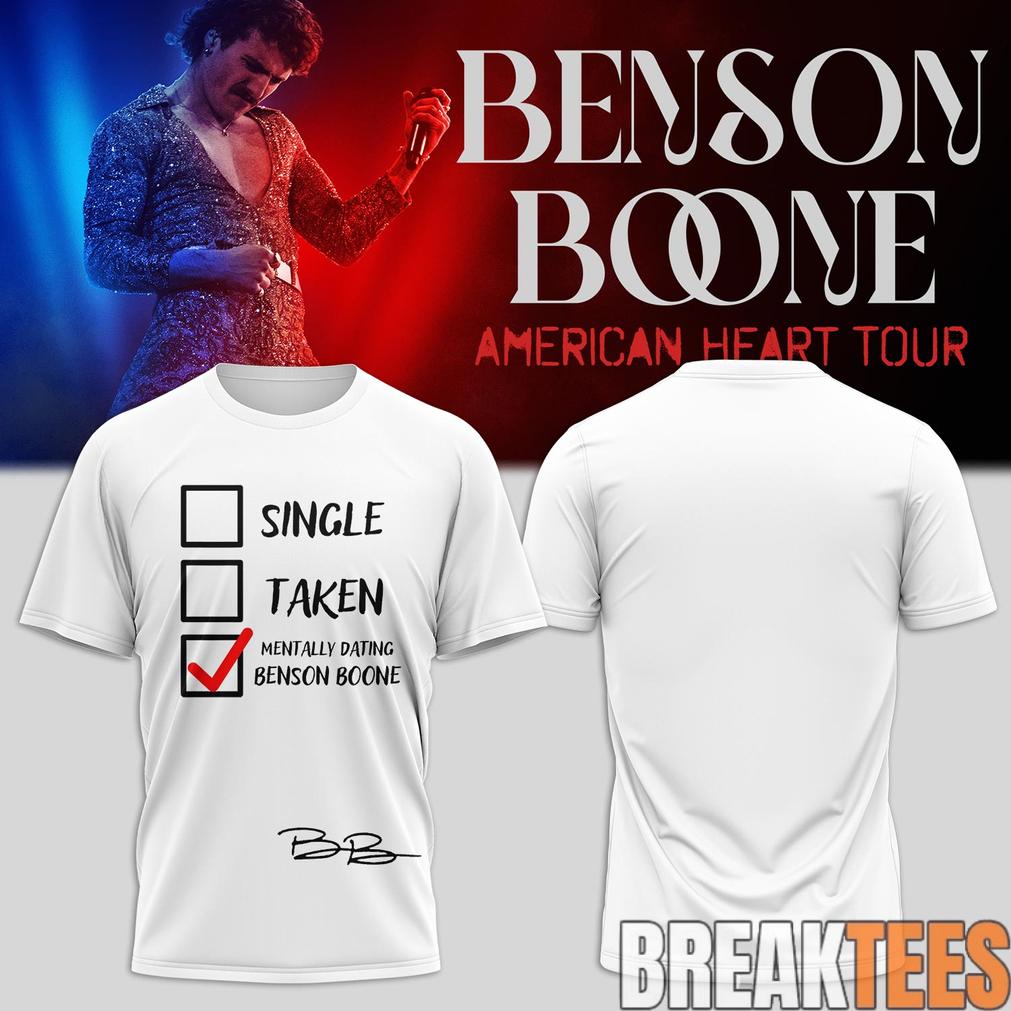 Benson Boone’s American Heart World Tour 2D Shirt