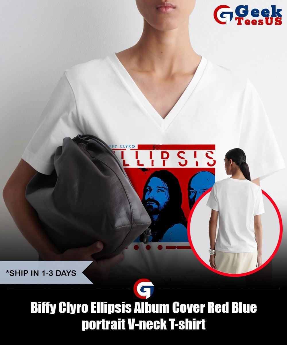 Biffy Clyro Ellipsis Album Cover Red Blue portrait shirt